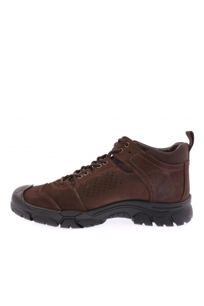 SCOTLAND 14287 Men's Lace-Up Sneakers Ankle Boots Coffee Brown - 3