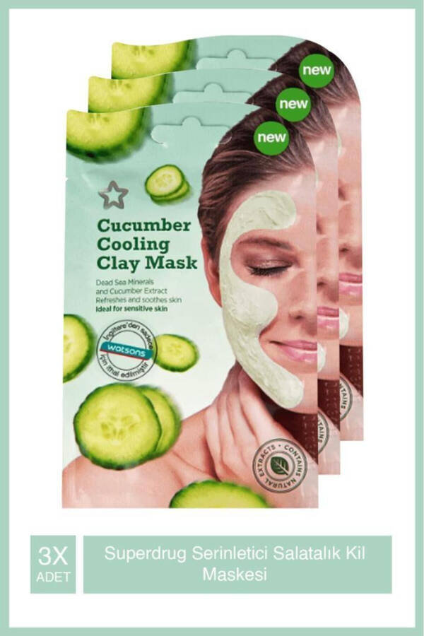 S/d Cucumber Cooling Clay Mask 15 ml x 3 Pieces - 1