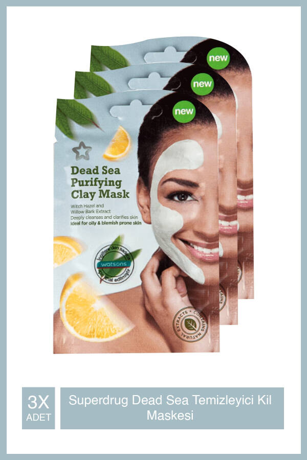 S/d Dead Sea Purifying Clay Mask 15ml X3 Pieces - 2