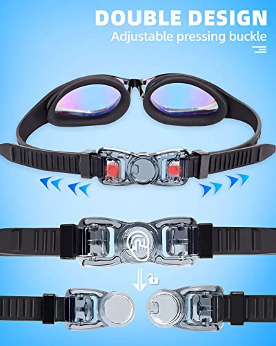 Seago 2 pack Swim Goggles for Men Women Anti Fog No Leaking Adult Water Pool Goggles - 36