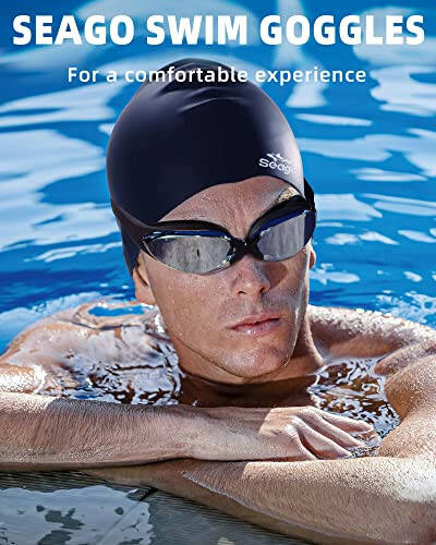 Seago 2 pack Swim Goggles for Men Women Anti Fog No Leaking Adult Water Pool Goggles - 19