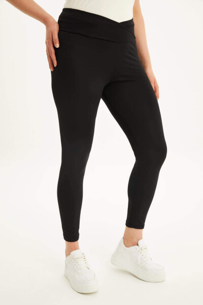 Seamless Waistband Leggings - 4