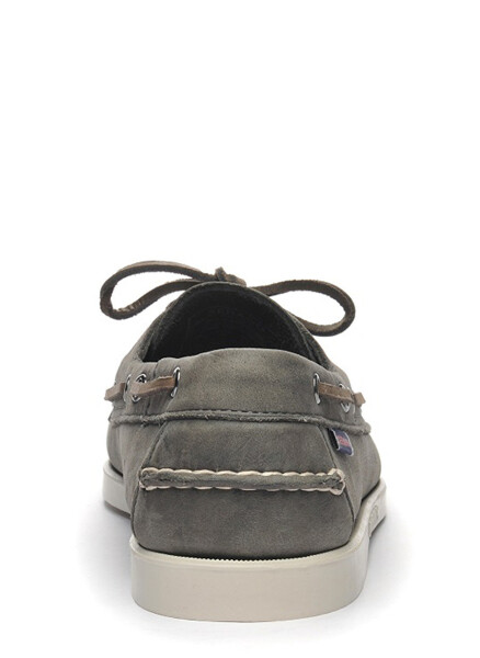 Sebago Leather Dark Grey Men's Casual Shoes - 4