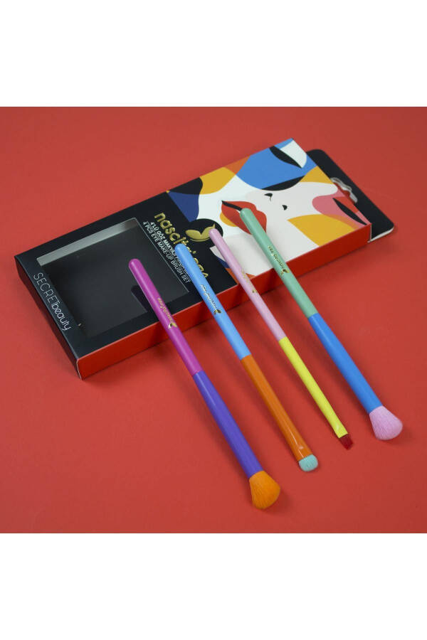 Secret Beauty 4 Piece Eye Makeup Brush Set - 4