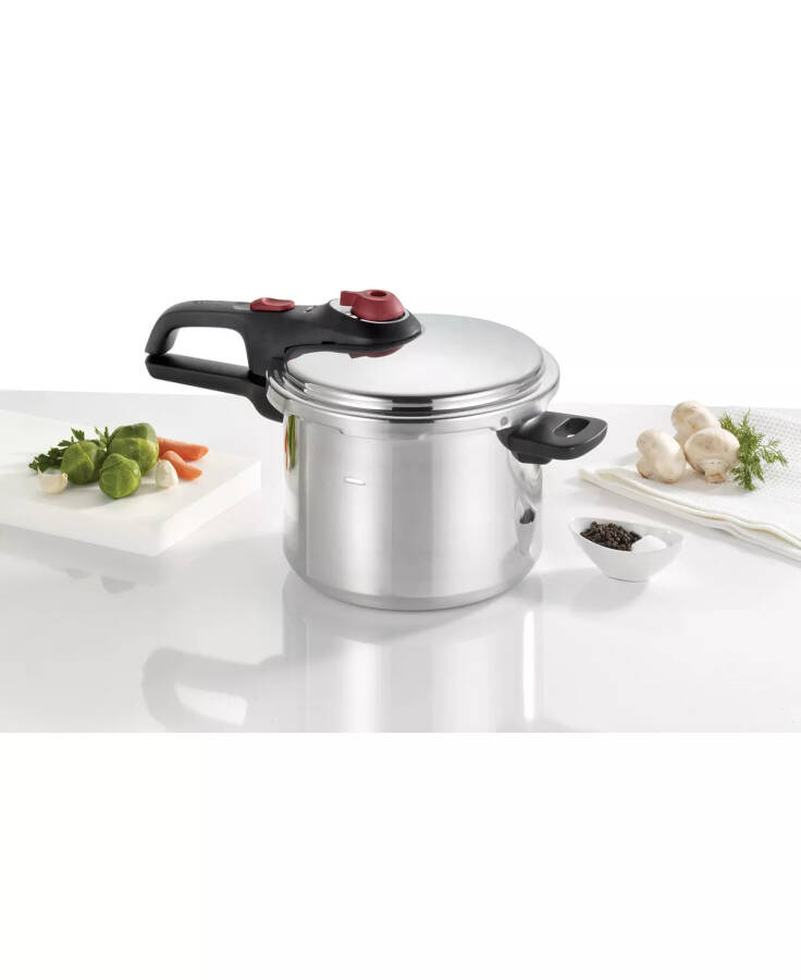 Secure Aluminum 6-Qt. Stovetop Pressure Cooker Silver - 12