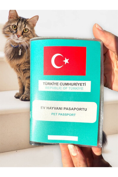 Şeffaf Pet Pasaport Kabı Kılıfı Su Geçirmez Evcil Hayvan Pasaport Kılıfı - 1