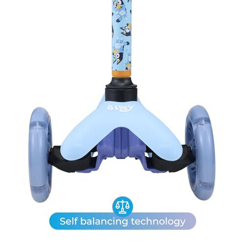 Self Balancing Kick Scooter with Light Up Wheels, Extra Wide Deck, 3 Wheel Platform, Foot Activated Brake, 75 lbs Limit, Kids & Toddlers Girls or Boys, for Ages 3 and Up - 5