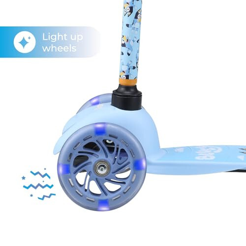 Self Balancing Kick Scooter with Light Up Wheels, Extra Wide Deck, 3 Wheel Platform, Foot Activated Brake, 75 lbs Limit, Kids & Toddlers Girls or Boys, for Ages 3 and Up - 6