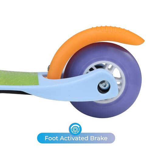 Self Balancing Kick Scooter with Light Up Wheels, Extra Wide Deck, 3 Wheel Platform, Foot Activated Brake, 75 lbs Limit, Kids & Toddlers Girls or Boys, for Ages 3 and Up - 7