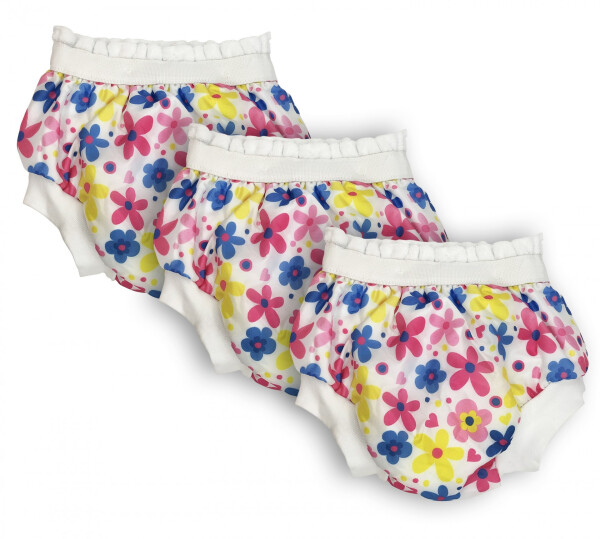 Sema Baby 3 Pack Luxury Training Pants No.2 15-20 kg - Flowers - 2