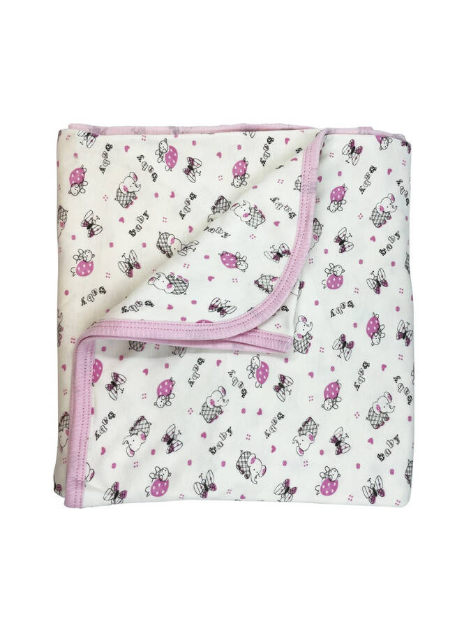 Sema Baby Embroidered Baby Blanket - Pink - 1