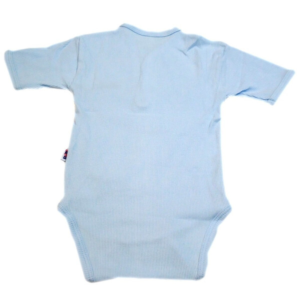 Sema Baby Half Sleeve Ribbed Bodysuit - Blue 6-12 Months - 1