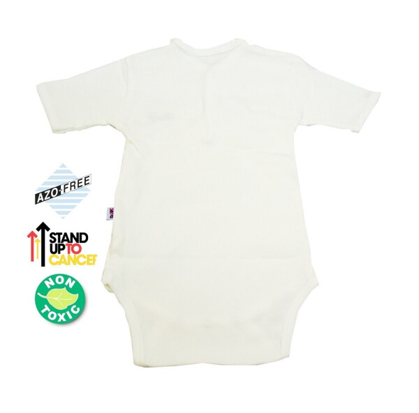 Sema Baby Half Sleeve Ribbed Bodysuit - Ecru 18-24 Months - 3