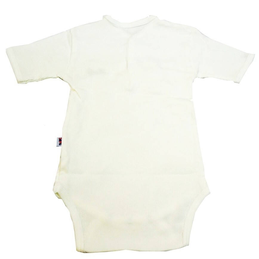 Sema Baby Half Sleeve Ribbed Bodysuit - Ecru 18-24 Months - 4