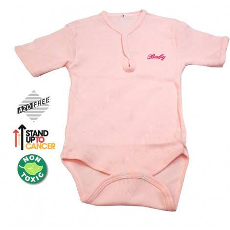 Sema Baby Half Sleeve Ribbed Bodysuit - Pink 18-24 Months - 2