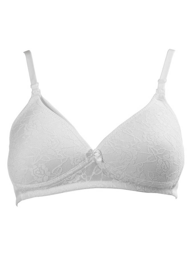 Sema Baby Lace Nursing Bra White Size 100 - 1