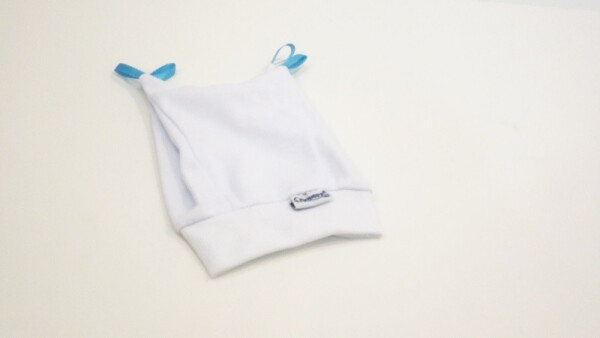 Sema Baby Newborn Ribbon Baby Hat - White - 1