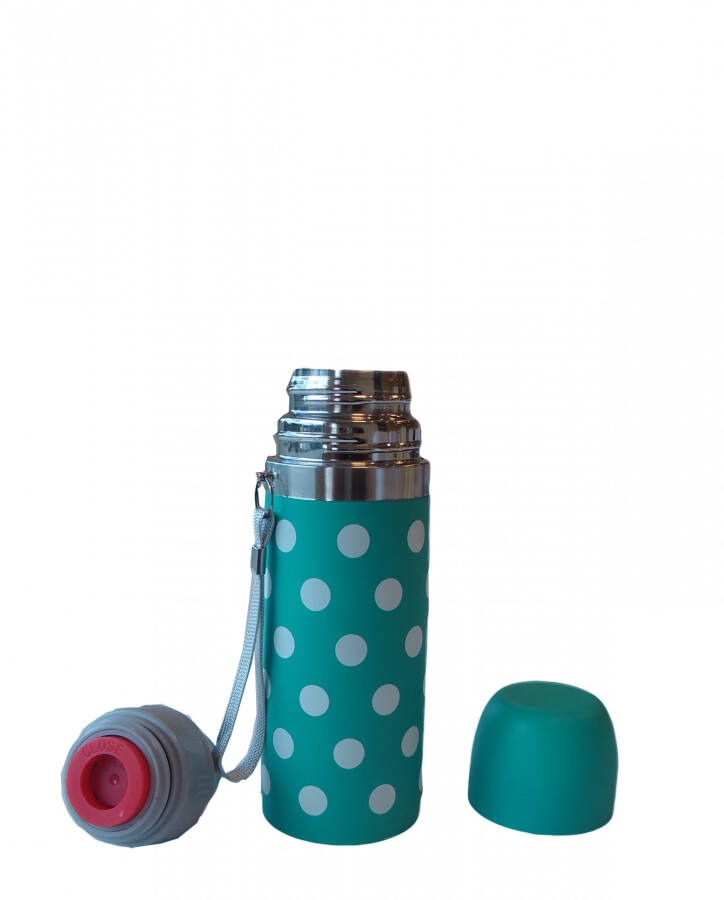 Sema Baby Polka Dot Baby Thermos 350 ml - Blue - 8