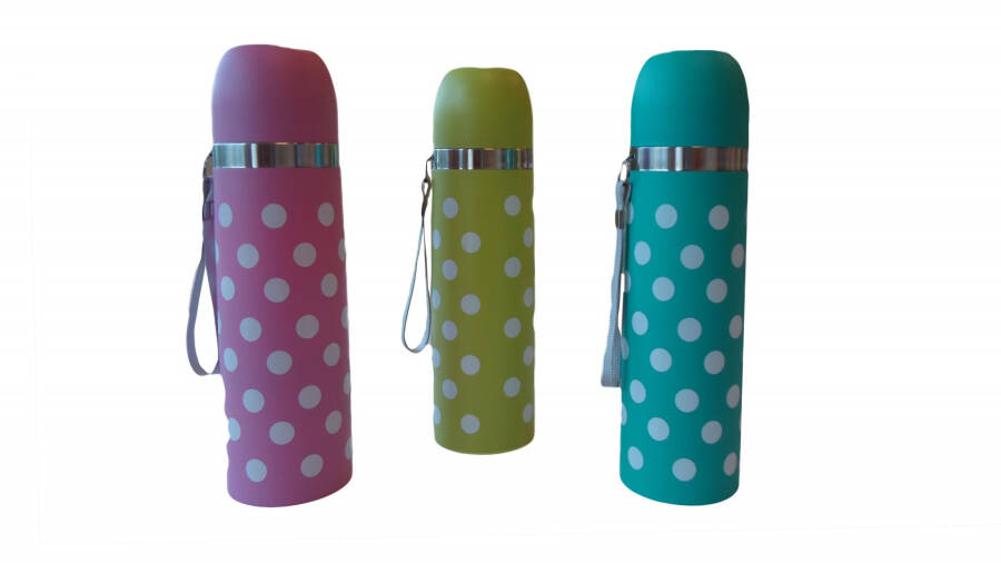 Sema Baby Polka Dot Baby Thermos 350 ml - Blue - 9