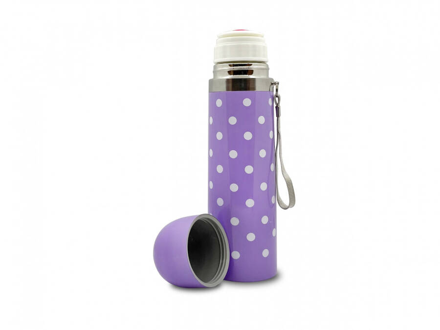 Sema Baby Polka Dot Baby Thermos 500 ml - Purple - 8