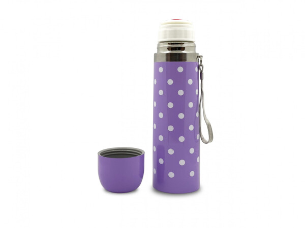 Sema Baby Polka Dot Baby Thermos 500 ml - Purple - 9