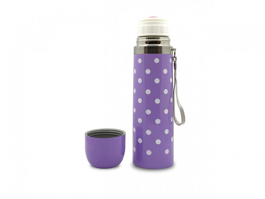 Sema Baby Polka Dot Baby Thermos 500 ml - Purple - 9