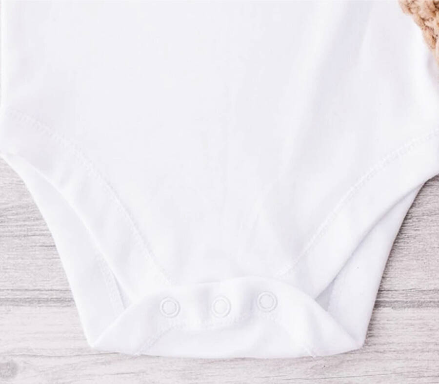 Sema Baby Premature Half Sleeve Cotton Snap-Button Bodysuit - White - 3