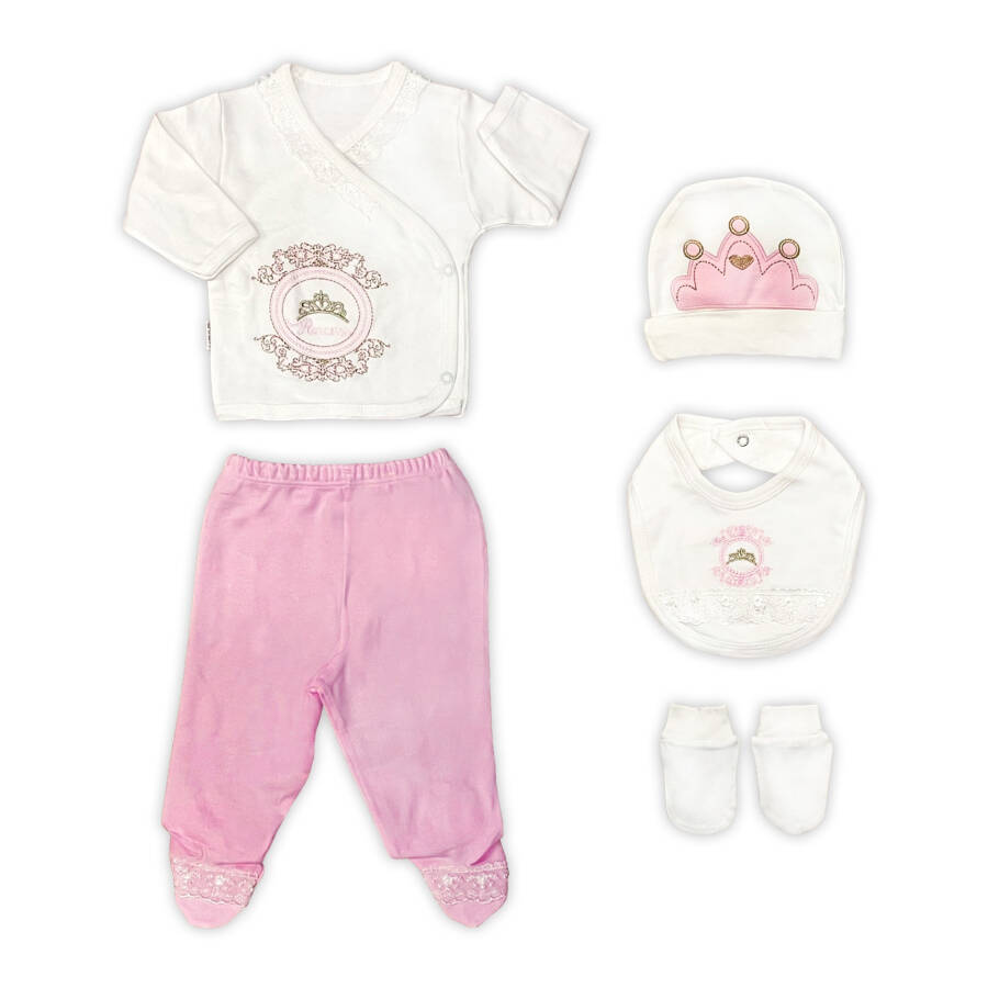 Sema Baby Princess Luxury 5-Piece Hospital Discharge Romper Set - 4