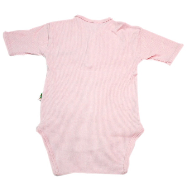 Sema Baby Yarım Kol Kaşkorse Badi (Body) - Pembe 0-6 Ay - 1