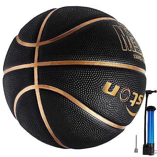 Senston 29.5'' Açık Hava Kapalı Ortam Kauçuk Basketbol Topu Resmi Boyut 7 Sokak Basketbolu Pompasıyla - 5