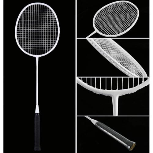 Senston Badminton Racket, Lightweight Badminton Rackets Set with 6 Nylon Shuttlecocks for Outdoor, Backyards, Gym, Pack of 4 - 3