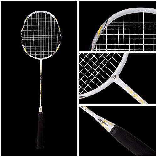 Senston Badminton Raket Seti 2'li, Grafit Saplı Badminton Raketleri, Badminton Çantası, 2 Badminton Topu, 2 Raket Tutacağı Dahil - 8