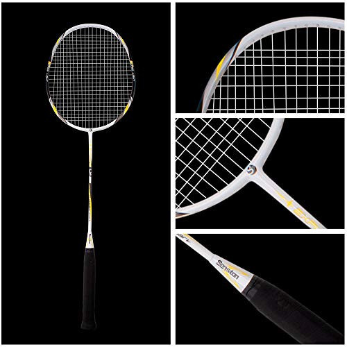 Senston Badminton Raketlari To'plami 2 ta, Grafit Shafti Badminton Raketlari, Badminton Sumkasi, 2 ta Badminton To'pi, 2 ta Raket Tutqichi bilan - 8