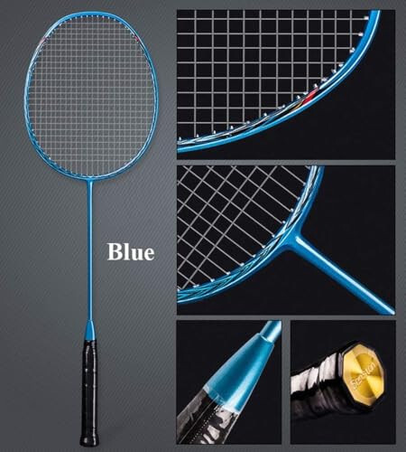 Senston N80-2 Paket Badminton Raketi, Profesyonel Tam Karbon Fiber Badminton Raketi Seti Kavrama ile - 4