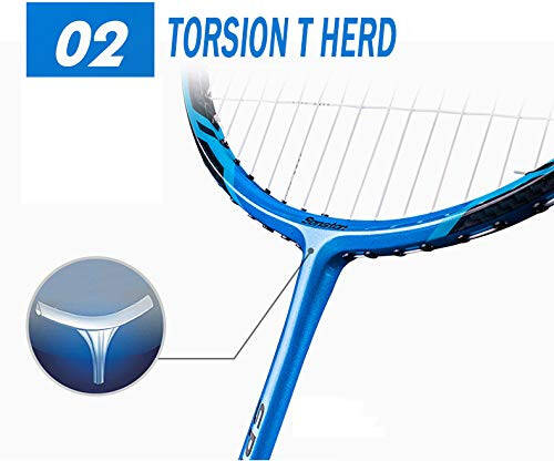 Senston N80-2 Paket Badminton Raketi, Profesyonel Tam Karbon Fiber Badminton Raketi Seti Kulplu - 5