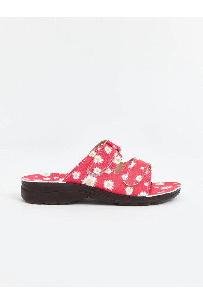 SENT BY AYMİRA STORE!! Flower Printed Girl's Slippers - 7