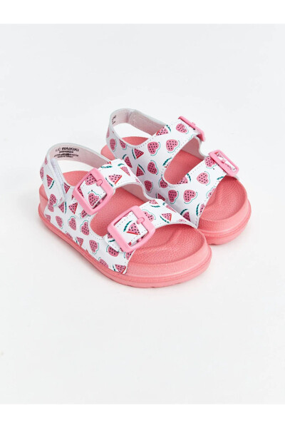 SENT BY AYMİRA STORE!! Heart Patterned Girl Sandals - 6