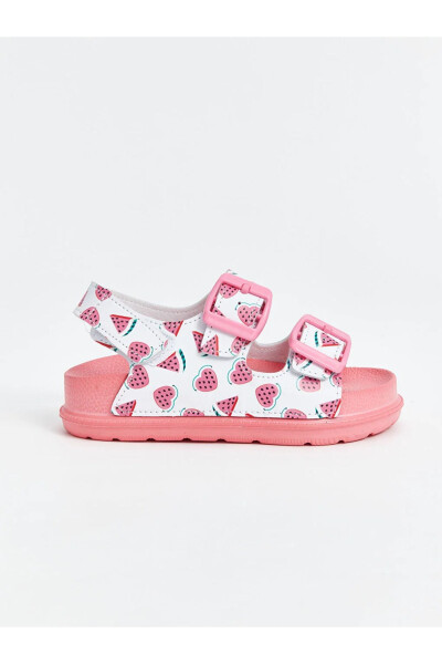 SENT BY AYMİRA STORE!! Heart Patterned Girl Sandals - 7