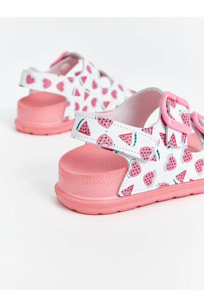 SENT BY AYMİRA STORE!! Heart Patterned Girl Sandals - 10