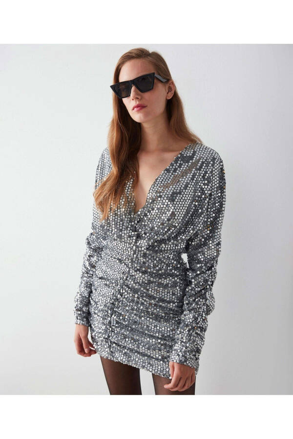 Sequin Mini Dress - 1