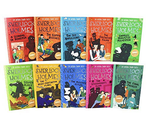 Ser Artur Konan Doyl Sherlock Xolms Bolalar Kolleksiyasi (2-Seriya) - Sir, Shovqin va Xaos (Oson Klassikalar) 10 Kitob Quti To'plami (Sherlock Xolms To'plami 2: Sir, Shovqin va Xaos) - 4