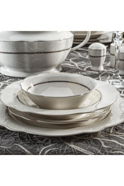 Serene Dinner Set - 60 Pieces - Gold - 03 - 3