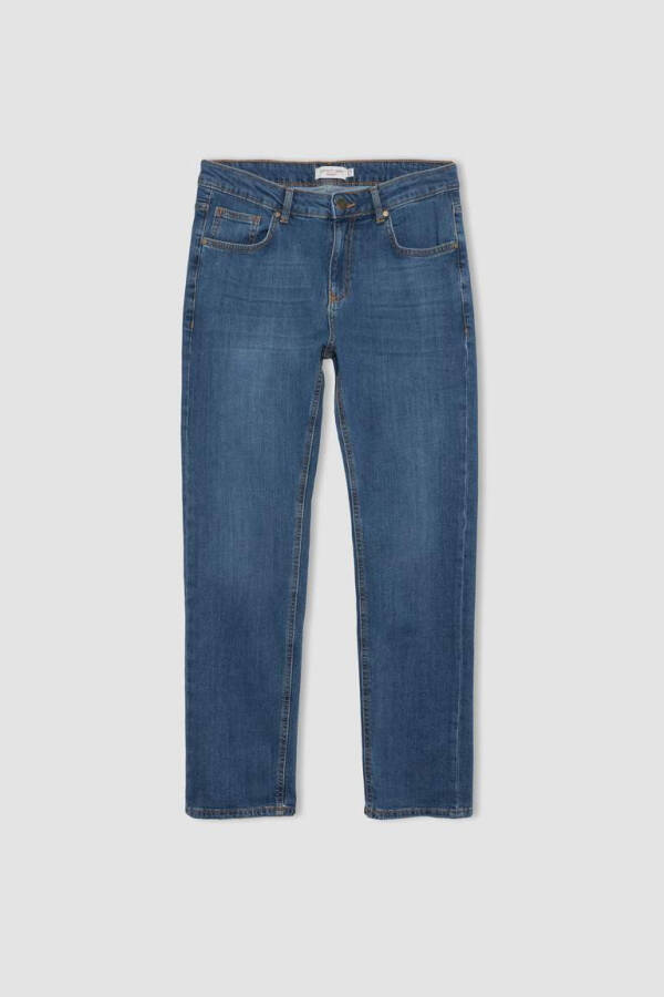 Sergio Regular Fit Normal Kalıp Normal Bel Boru Paça Jean Pantolon Mint Mavi - 14