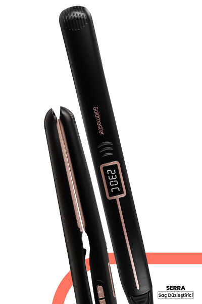 Serra Digital Display Keratin Ceramic Thin Plate Hair Straightener and Styler - 25