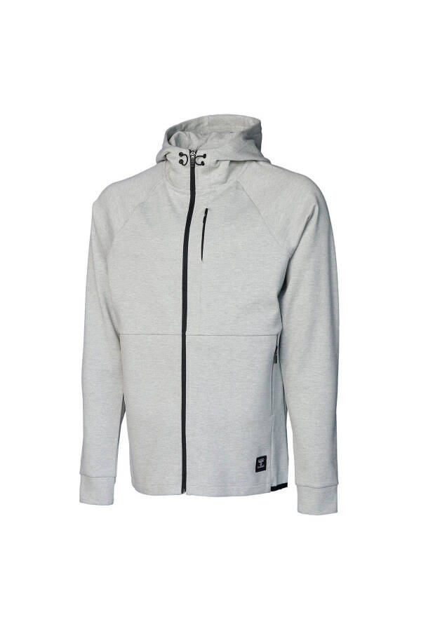 Серый мужской худи Hmlt-mt Interval Zip Hoodie (921647-2006) - 5