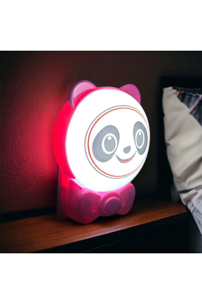 Sevimli Bebek Çocuk Odası Gece Lambası Panda Gece Lambası Ev Oda Beyaz Led Dekoratif Aydınlatma - 10