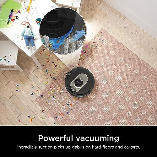 Shark AV2501AE AI Robot Vacuum with XL HEPA Self-Empty Base, Bagless, 60-Day Capacity, LIDAR Navigation, Perfect for Pet Hair, Compatible with Alexa, Wi-Fi Connected, Carpet & Hard Floor, Black - 2