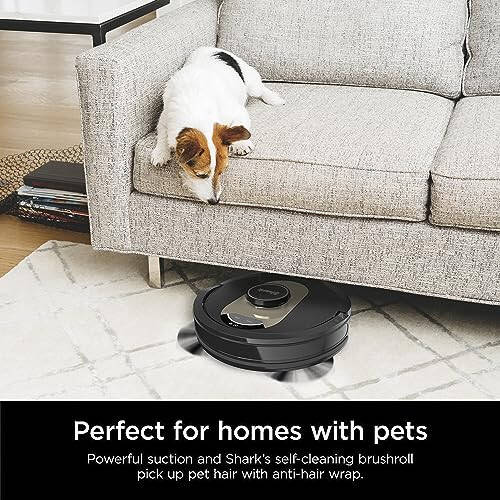 Shark AV2501AE AI Robot Vacuum with XL HEPA Self-Empty Base, Bagless, 60-Day Capacity, LIDAR Navigation, Perfect for Pet Hair, Compatible with Alexa, Wi-Fi Connected, Carpet & Hard Floor, Black - 5