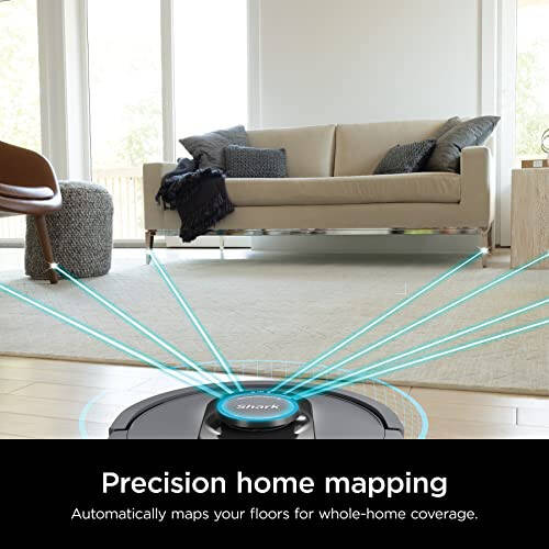 Shark AV2501S AI Ultra Robot Vacuum, with Matrix Clean, Home Mapping, 30-Day Capacity HEPA Bagless Self Empty Base, Perfect for Pet Hair, Wifi, Dark Grey - 6