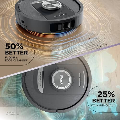 Shark Robot Vacuum & Mop Combo, PowerDetect NeverTouch, Self-Emptying & Self-Refilling, 60-Day Debris Capacity, 30-Day Refill Tank, Pad Dry, 5 Intelligent PowerDetect Cleaning Technologies, RV2820YE - 4